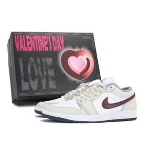 Jordan Винтажные баскетбольные кроссовки Air 1 мужские низкие белые