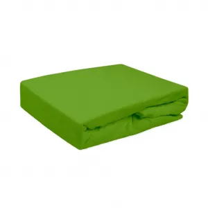 Простыня на резинке, махровая, 180х200 см, зеленая Darymex