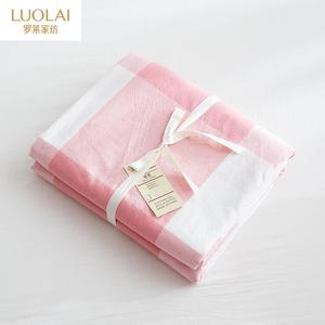 Luolai Home Пододеяльник 220х240 см из 100% хлопка, розовый клетчатый