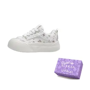 Alxnan Женские скейтерские кеды лоу-топ бело-розовые, цвет White Pink