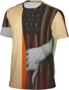 Мужская футболка с сетчатыми вставками, короткий рукав, быстросохнущая