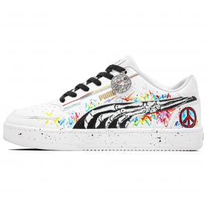 PUMA Caven 2.0 устойчивые к истиранию, легкие и дышащие низкие кроссовки для скейтбординга Unisex White