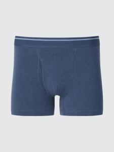 Хлопковые боксеры с полосатым поясом Uniqlo, 67 blue