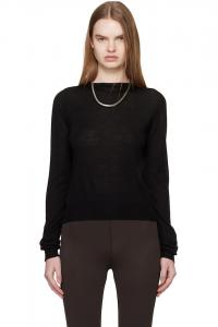 Свитер уровня байкера из Темпла Rick Owens, черный