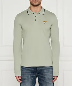 Футболка поло Regular fit Aeronautica Militare, зеленый