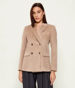 Элегантная вельветовая куртка KATANGA slim fit Weekend Maxmara, бежевый