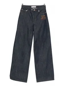 Джинсы с вышитым логотипом A.P.C., синий