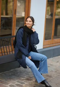 Зимнее пальто с капюшоном bptilla Kaffe, Midnight Marine