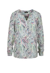 Короткий размер: блузка с принтом Goldner, мультиколор