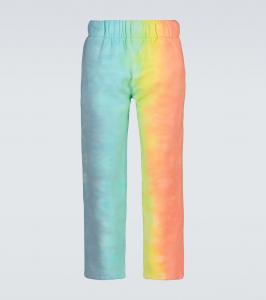 Тай-дай спортивные штаны The Elder Statesman, White W/Prism (C058)