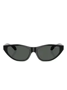 Солнцезащитные очки в оправе 'кошачий глаз' с декором Medusa Versace, черный