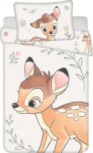 Комплект постельного белья для младенцев Jerry Fabrics Bambi, пододеяльник (2 шт.) 100 x 135 см + наволочка 40 x 60 см, 100% хлопок