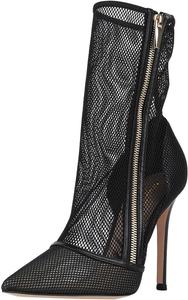 Женские ботильоны Miss Left с острым носком, из дышащей сетки, с боковой молнией, на высоком тонком каблуке, для вечеринок, выпускного, клуба, официальные туфли, размер 4-16 US, Black