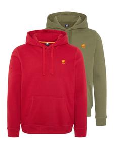 Базовая толстовка/худи темно-зеленого/красного цвета Polo Sylt