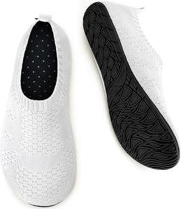 Водонепроницаемая обувь WateLves для женщин и мужчин, дорожные тапочки, носки, домашние тапочки, быстросохнущие аква-носки для пляжа, белый