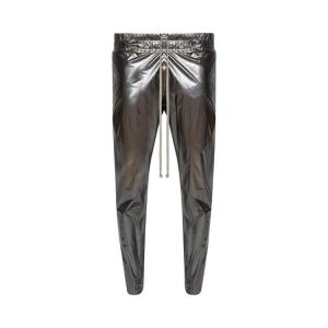 Джоггеры Rick Owens Joggers Silver, серебряный