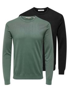 Only & Sons Свитер 'Wyler' в крапчатом зеленом цвете