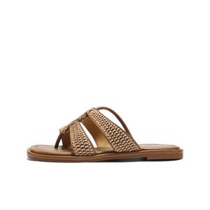 BELLE Женские шлепанцы коричневые, цвет Brown