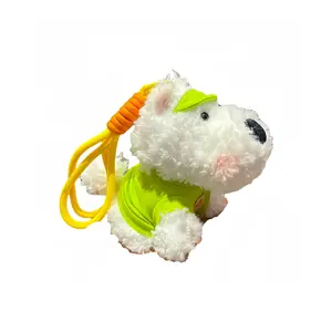 Плюшевый кулон щенок вест хайленд уайт терьер высота 13см 77 SEVEN DREAM, зеленый