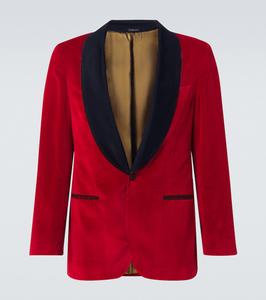 Хлопковый блейзер Rubinacci, Red Velvet