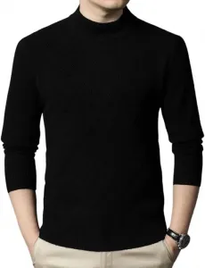 Мужской повседневный свитер с воротником-стойкой Slim Fit