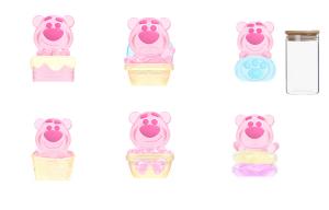 Disney Strawberry Bear серия мини-десерт вечеринка наборы-сюрпризы отдельный сюрприз пакет/полный набор 12 шт TOP TOY