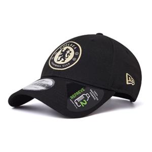 New Era Бейсболка из полиэстера и хлопка унисекс черная, Black