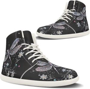 Pugasmiru Женские зимние походные ботинки с широким носком, теплые снежные ботинки, босоногие ботинки, противоскользящие ботильоны с белой подошвой