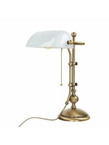 Licht-Erlebnisse Настольная лампа (Ш) 26 x (Д) 16 x (В) 46 см, светло-глянцевая бронза и белый цвет