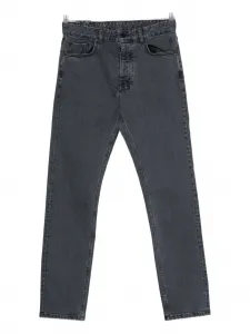 Джинсы прямого кроя на пуговицах Ksubi, черный