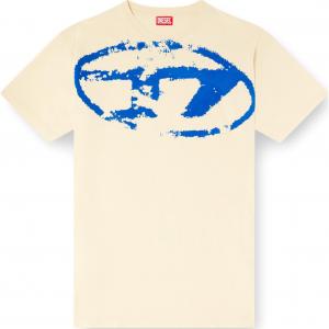 Футболка с принтом логотипа T Boxt DIESEL, светло-коричневый