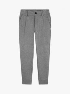Детские зауженные спортивные брюки из хлопковой смеси HUGO BOSS, Heather Grey