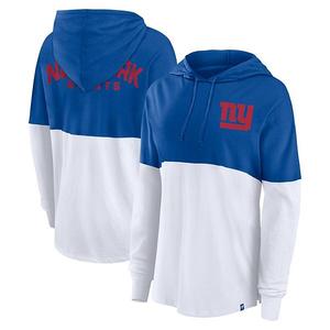Женская толстовка с длинным рукавом New York Giants Royal/White Fanatics