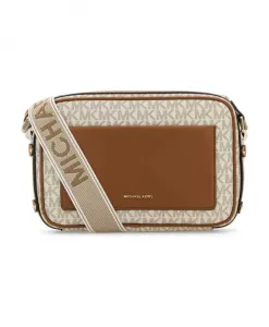 Сумка через плечо из холста с принтом Michael Kors, мультиколор