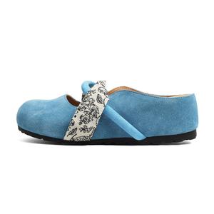 CENTRAL&KITTY Устойчивые к истиранию сандалии с закрытым носком, женские, синие