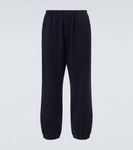 Завен спортивные штаны из кашемира и хлопка The Row, Navy