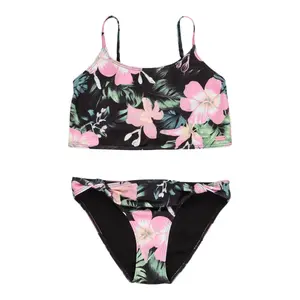 Shadow Floral Roxy Набор для купания из двух предметов для детей, чёрный