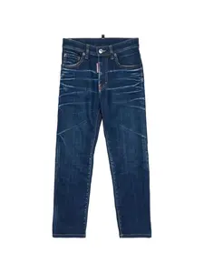 Джинсы с нашивками Dsquared2 Kids, синий