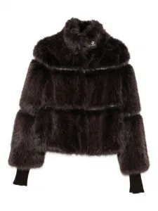 Куртка из искусственного меха на молнии Patrizia Pepe, коричневый