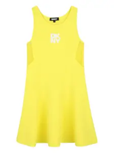 Платье с завязками Dkny Kids, желтый