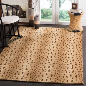 SAFAVIEH Tibetan Collection ковер 122 x 183 см - Beige, ручной вязки современная шерсть и вискоза, идеально для помещений с высокой проходимостью в прихожей, гостиной, спальне (TB250B)