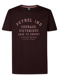 Футболка Petrol Industries Castner, Wine red/Pastel red