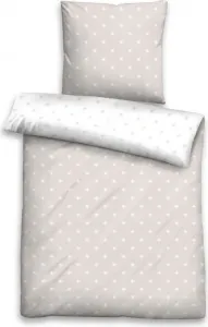 Пододеяльник biberna Mako satin mix & match 0636046 STARS 1x 200x200 см, цвет: taupe, размер: 1x 200x200 см Biberna