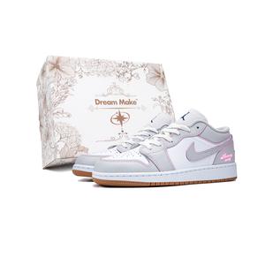 Баскетбольные кроссовки Air 1 для детей начальной школы Jordan, розовый