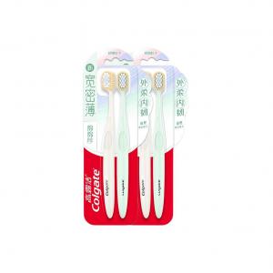 Широкие, густые, тонкие и шелковистые зубные щетки для чистки 2 шт COLGATE