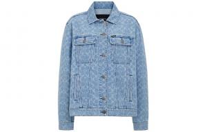 Куртка женская весна-лето 2024 светлый деним COACH, светлый потертый