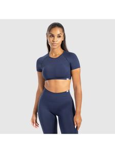 Укороченная рубашка Soheli темно-синего цвета SMILODOX