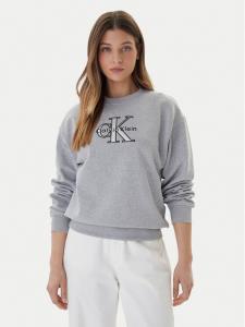 Свитшот regular fit Foil Monologo LV047E825G Calvin Klein Jeans, серый