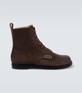 Кожаные ботинки на шнуровке JW Anderson, Deep Walnut