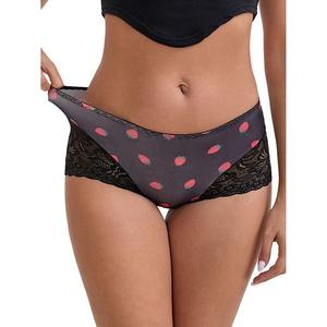 Женские кружевные трусы-шорты с леопардовым принтом, подтягивающие живот Inspire Chic, Red